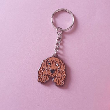 LENEE brelok dla psiary z rasą psa Cocker Spaniel brązowy