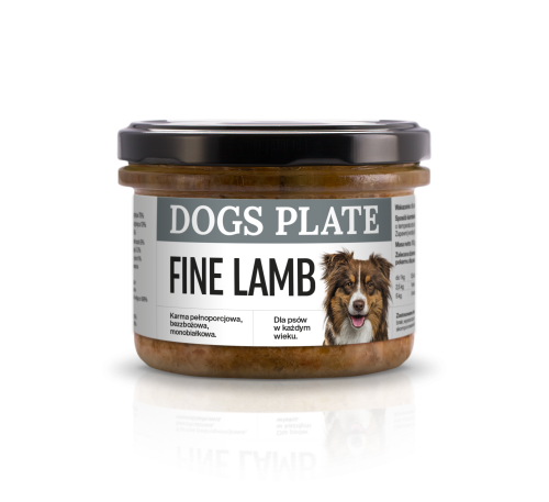 Dog Płatę Fine Lamb 360g - Karma mokra monobiałkowa z mięsa jagnięcego