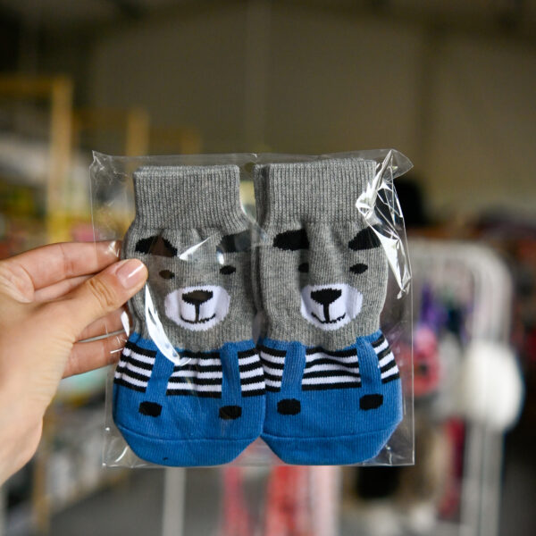 Antypoślizgowe skarpetki dla dużych psów Large niebieskie (4 szt.) L-XXXL