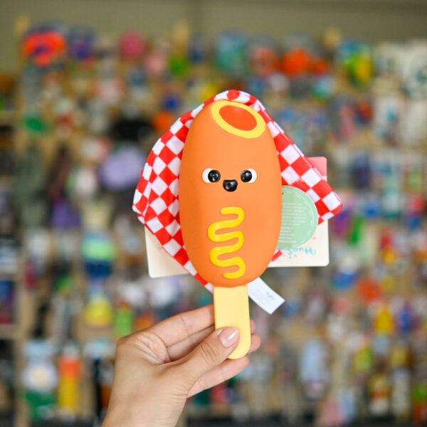 Hugsmart Latex Corn Dog piszczące lateksowa pluszowa