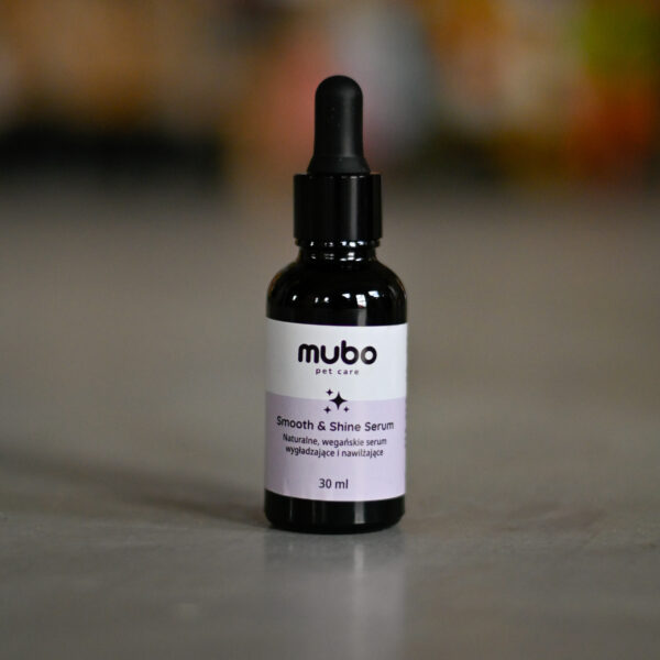 Mubo Smooth & Shine Serum 30ml - naturalne serum wygładzające i nawilżające sierść psa i kota