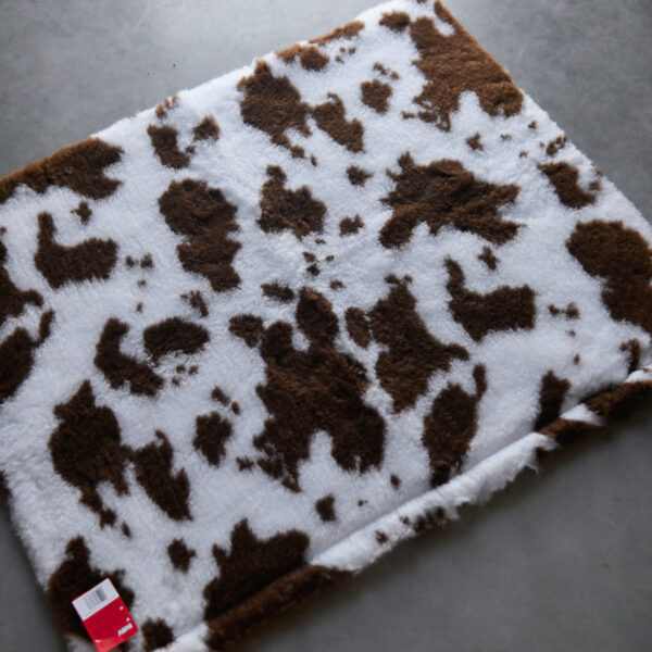 BUBA Legowisko DRY BED 28mm 75 x 50 cm antypoślizgowe łaty krowie brąz