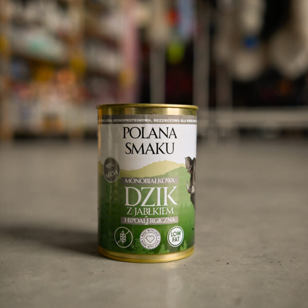 Polana Smaku - Dzik z jabłkiem 400g karma mokra