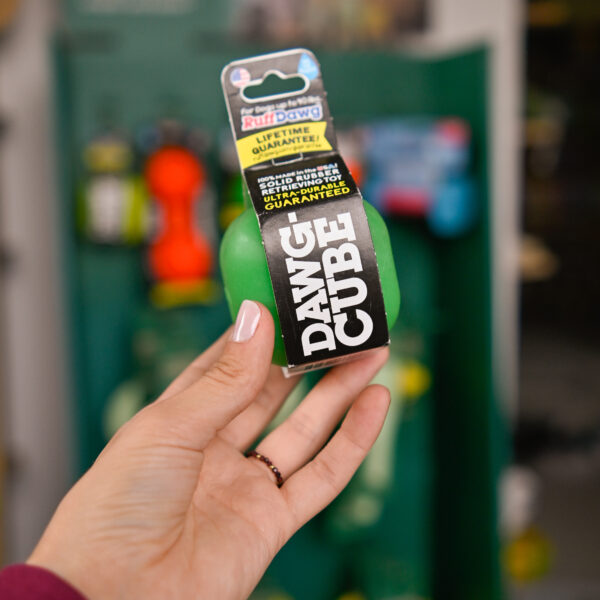 RuffDawg Kostka Standard - zabawka z dożywotnią gwarancją zielona