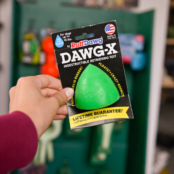 RuffDawg Piramidka Standard - zabawka z dożywotnią gwarancją zielony