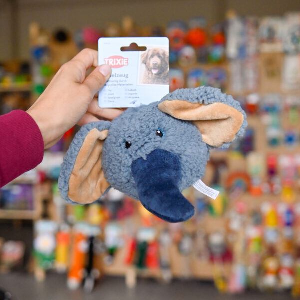Trixie Słoń zabawka dla psa pluszowa 12 cm, z dźwiękiem