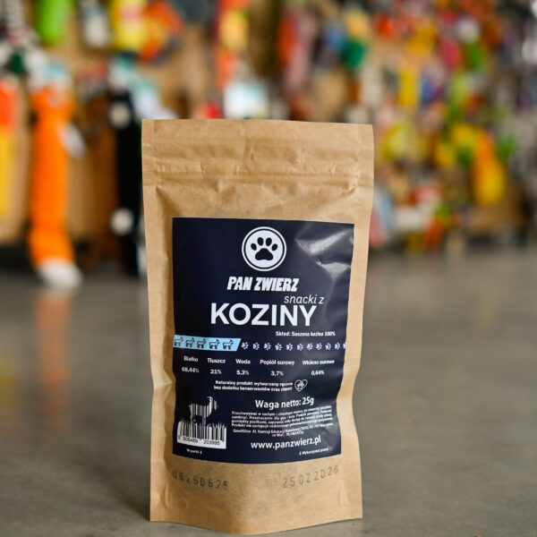 Pan Zwierz Naturalne suszone smaczki z kozy 25g
