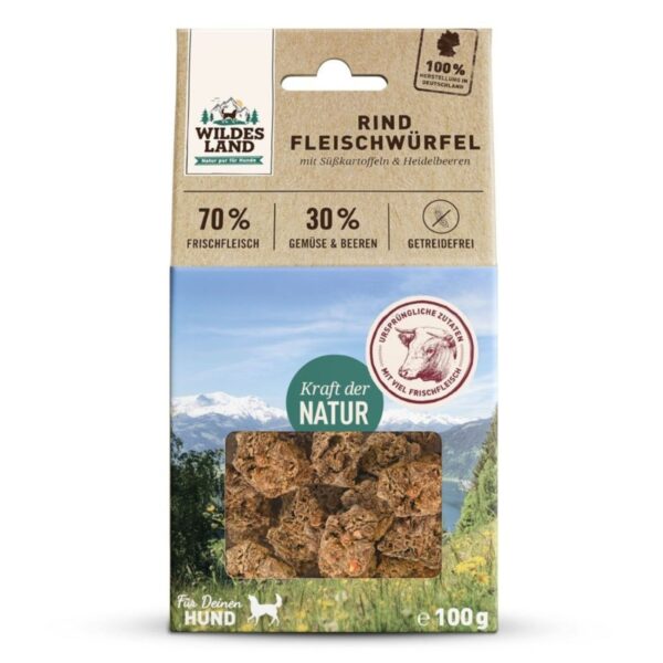WILDES LAND DOG Mięsne kostki wołowe 100g