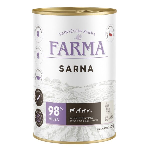 FARMA Select Sarna 400g – Karma mokra dla psa