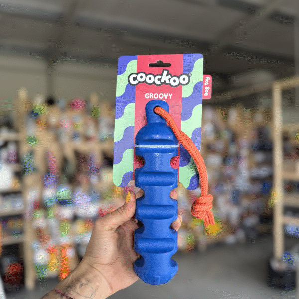 Coockoo Zabawka Dla Psa Groovy Grip Niebiesko-Pomarańczowa szarpak