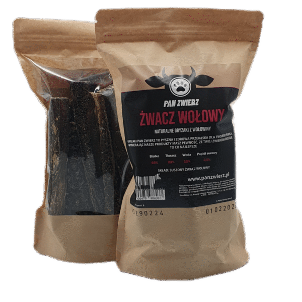 Pan Zwierz Żwacze wołowe 250 g - gryzak dla psa
