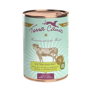 Terra Canis Cielęcina z korzeniem pietruszki - karma mokra 400g