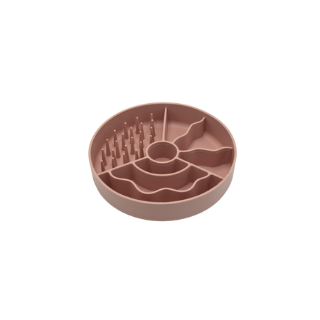 FIBOO Slow fiboowl MINI - różowa miska spowalniająca jedzenie