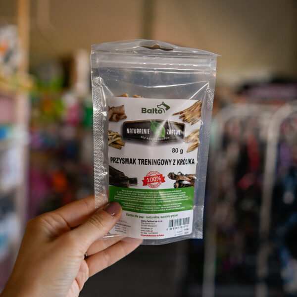 BALTO PRZYSMAKI TRENINGOWE - naturalne smakołyki z królika 80 g