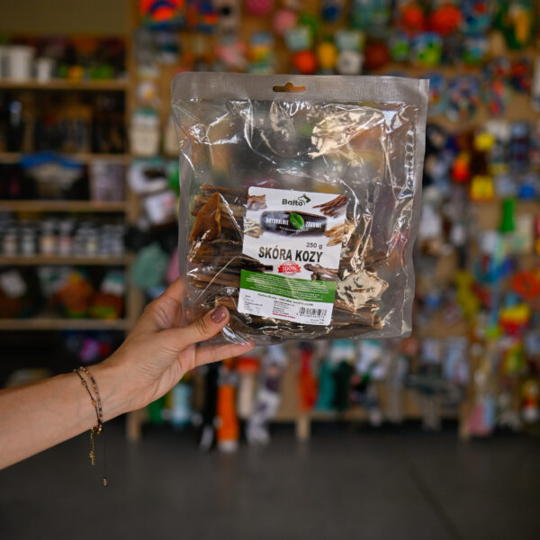 BALTO SKÓRA KOZY - naturalny gryzak dla psa 250 g