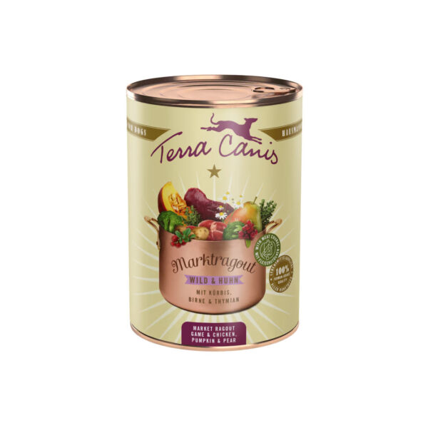 Terra Canis Chunks - Dziczyzna z kurczakiem z kawałkami mięsa - karma mokra 400g