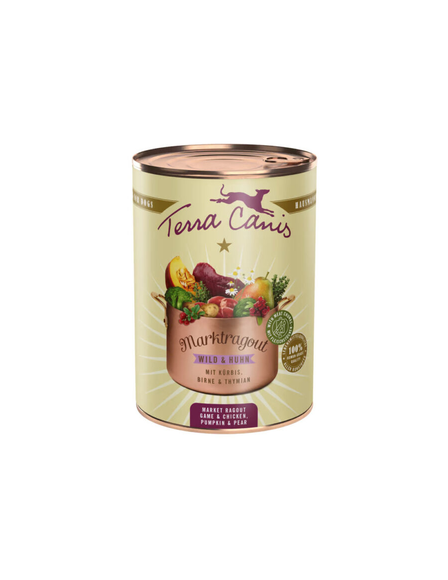 Terra Canis Chunks - Dziczyzna z kurczakiem z kawałkami mięsa - karma mokra 400g