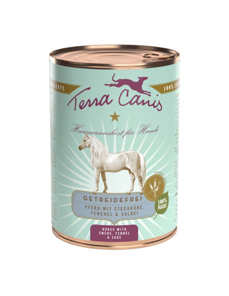 Terra Canis Hypoallergenic - Konina z brukwią, koprem włoskim i szałwią 400g