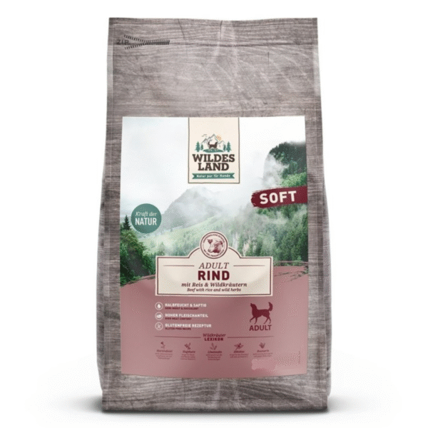 WILDES LAND DOG Karma Półwilgotna Dla Psa Wołowina 1,5 kg