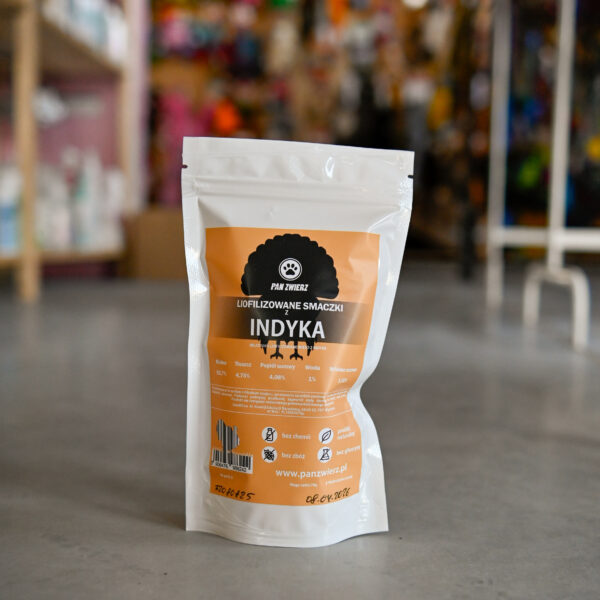 Pan Zwierz Liofilizowane smaczki z indyka 70g.