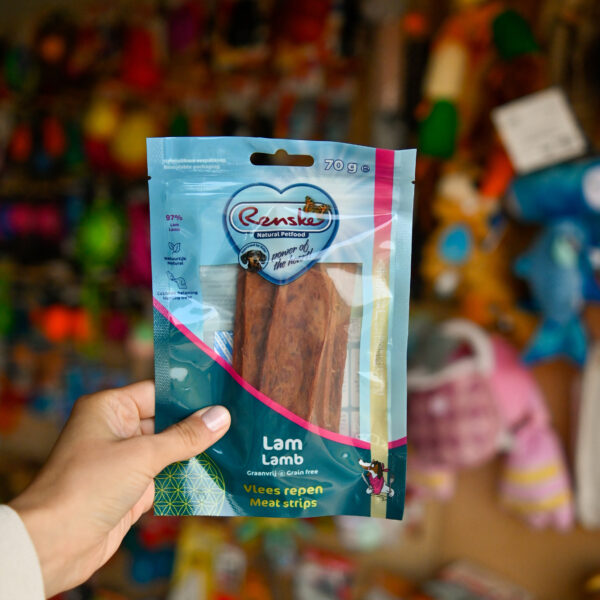 RENSKE healthy meat strips lamb - suszone płaty mięsa jagnięcego