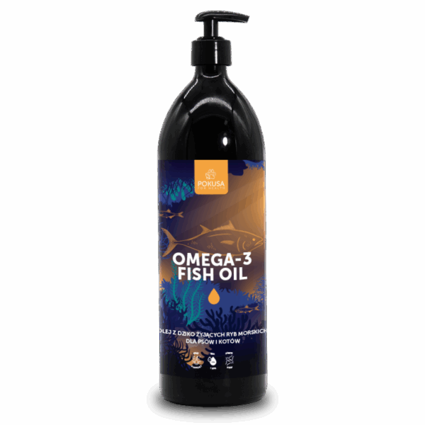POKUSA OMEGA-3 FISH OIL - olej z dziko żyjących ryb morskich 100-1000 ml