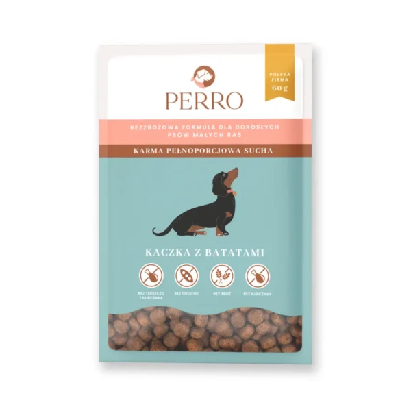 PERRO Karma sucha Kaczka z batatami – bezzbożowa dla psów 60 g próbka