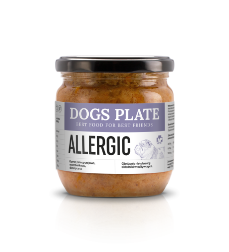 vet allergic dla psów dogs plate