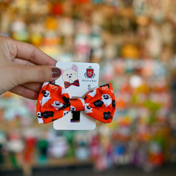 H&K Bow Tie Ghostbusters Small Muszka dla psa pomarańczowa w duchy