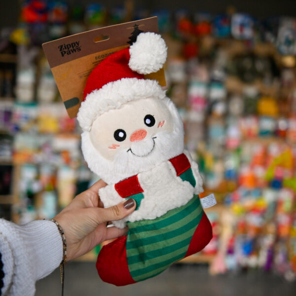 ZippyPaws EcoZippy Holiday Stocking Santa - skarpeta świętego mikołaja