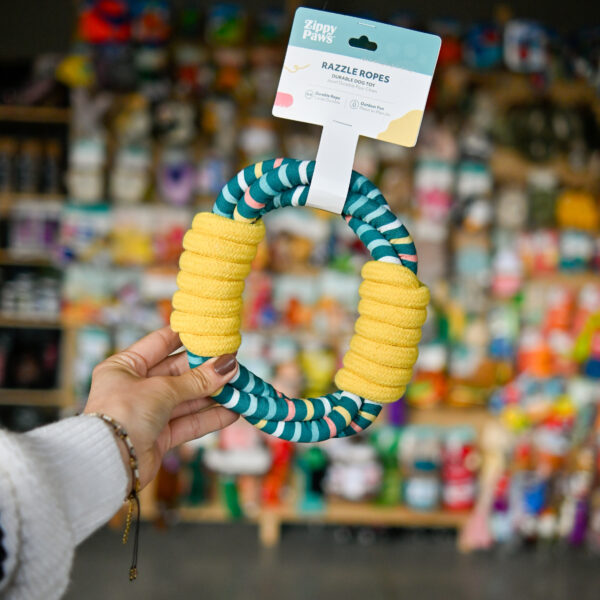 ZippyPaws Razzle Rope – Tugger niebieski szarpak lina