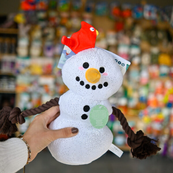 Hugsmart Snow Paws snowman - pluszowy bałwan z liną