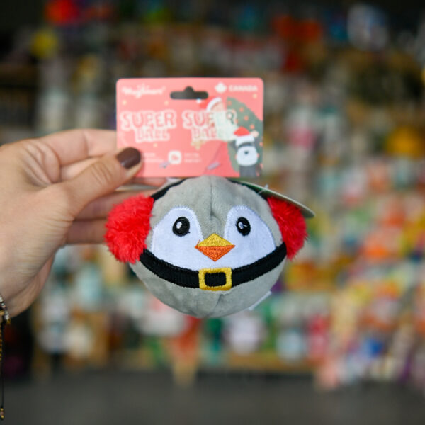 Hugsmart Happy Woofmas Penguin - pingwin kolczasta piłka w środku