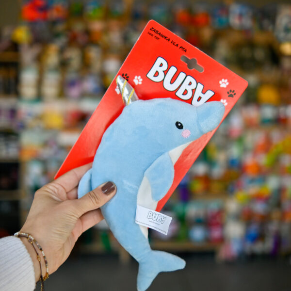 BUBA 5554 Delfin pluszowy ultrasoniczna - zabawka dla psa