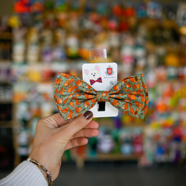 H&K Bow Tie Silly Squirrels X Large Muszka dla psa wiewiórki