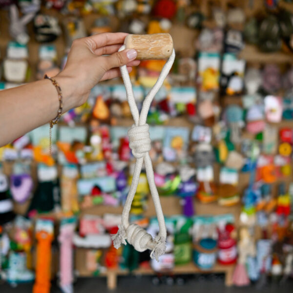 Pan Zwierz Klepsydra - zabawka z drzewa kawowego