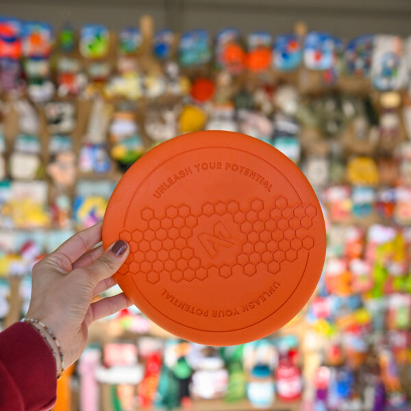 Non-stop dogwear Dog flying disc - pomarańczowe frisbee z gumy i włókna bambusowego