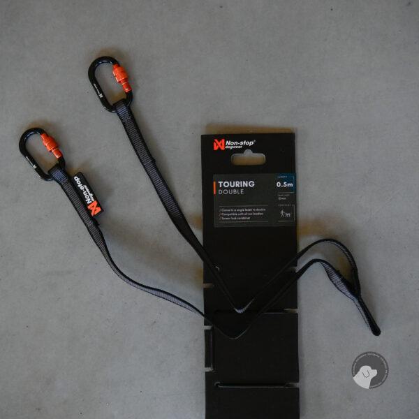 Non-stop dogwear Touring double - dwójnik do smyczy dla psów 13 mm