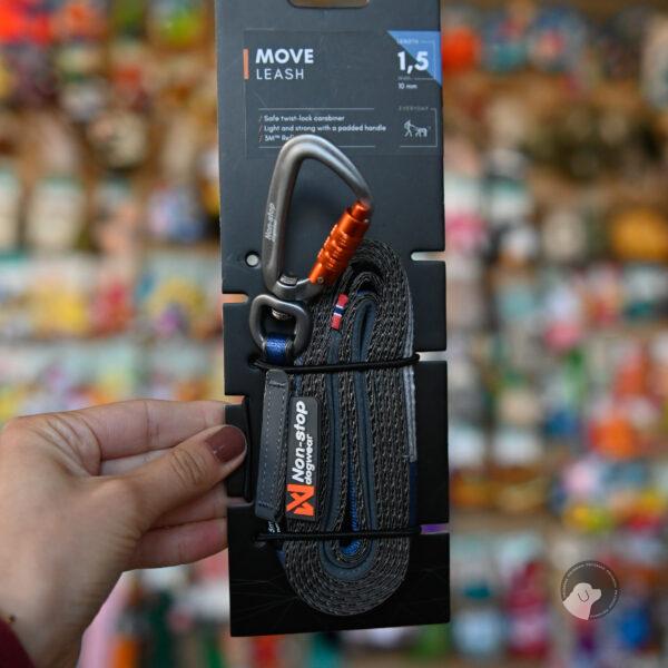 Non-stop dogwear Move leash - mocna smycz niebieska 1,5 m 10 mm