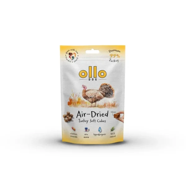 Ollo Air-Dried Turkey Soft Cubes - Przysmaki z Indyka 80g