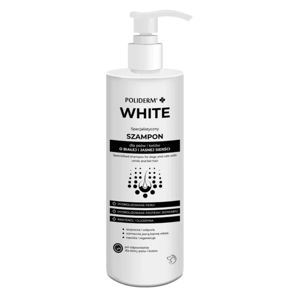 poliderm szampon do białej sierści
