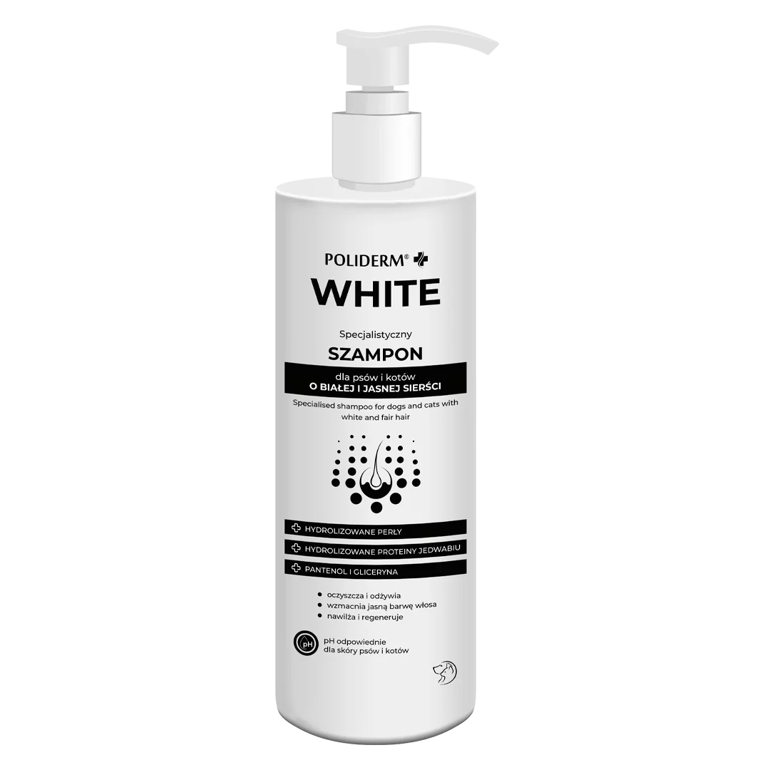 poliderm szampon do białej sierści