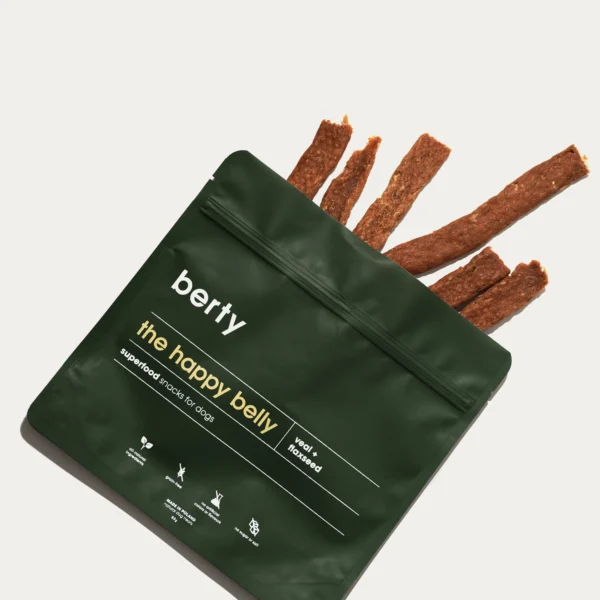 Berty - the happy belly- paski z cielęciny superfood dla psów