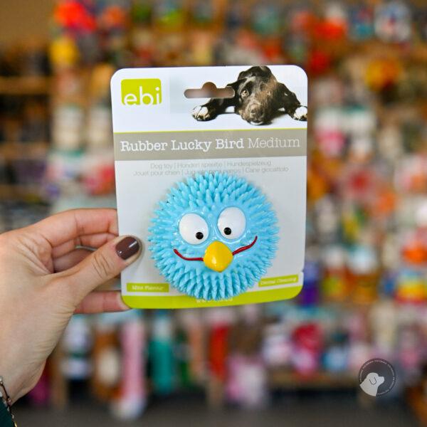 EBI PETIT ZABAWKA RUBBER Bird - niebieska/miętowa piłka M