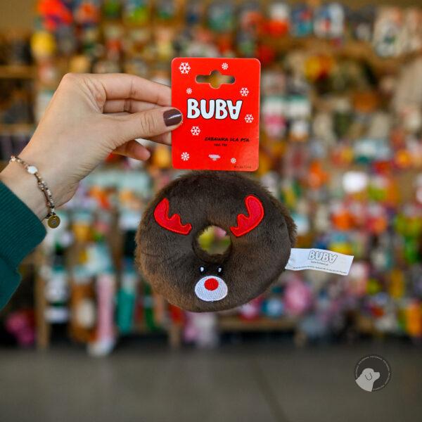 BUBA Święta! Donut Renifer - zabawka z piszczałką dla psa