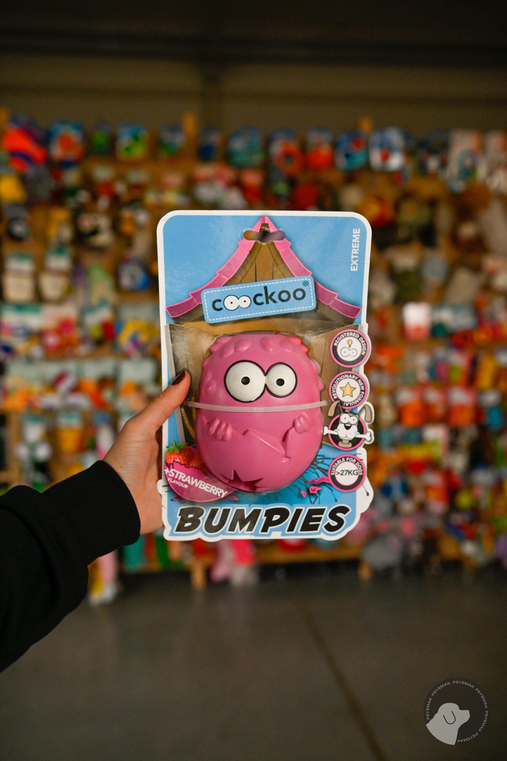 COOCKOO ZABAWKA BUMPIES RÓŻ/TRUSKAWKA XL - zabawka na smaczki