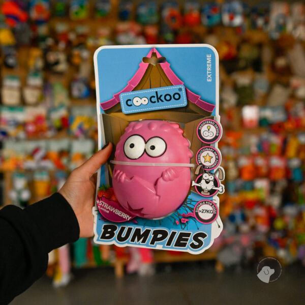 COOCKOO ZABAWKA BUMPIES RÓŻ/TRUSKAWKA XL - zabawka na smaczki