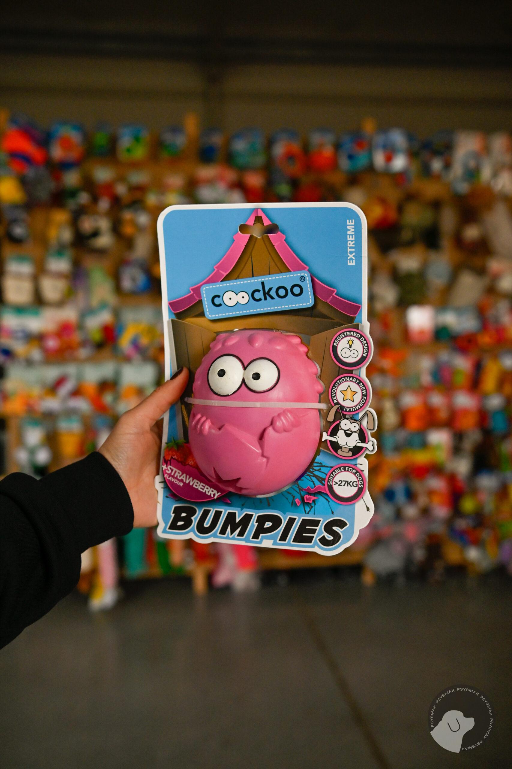 COOCKOO ZABAWKA BUMPIES RÓŻ/TRUSKAWKA XL - zabawka na smaczki