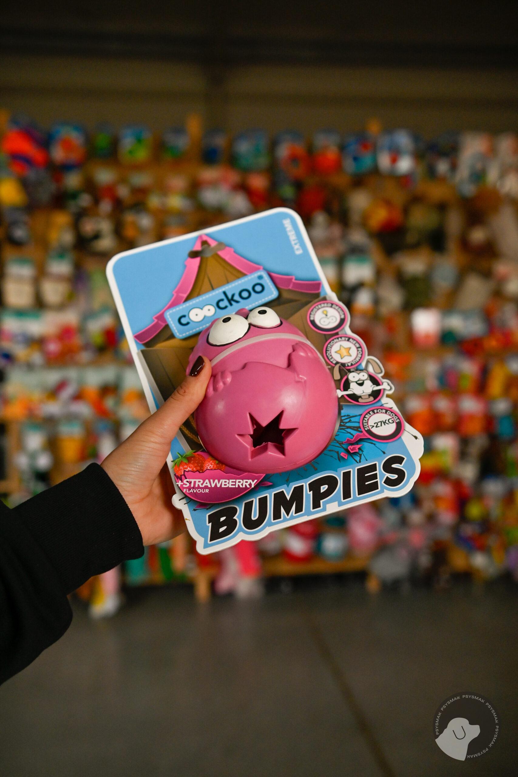 COOCKOO ZABAWKA BUMPIES RÓŻ/TRUSKAWKA XL - zabawka na smaczki