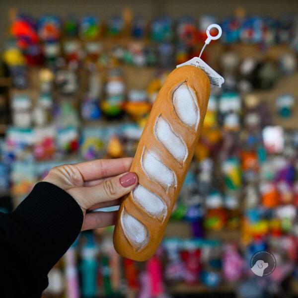 Flamingo Zabawka dla psa lateksowe pieczywo - bagietka